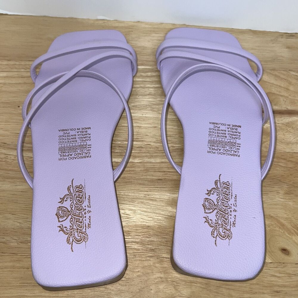 Galvan Colombian Women  flat Sandals Lilac Size 38